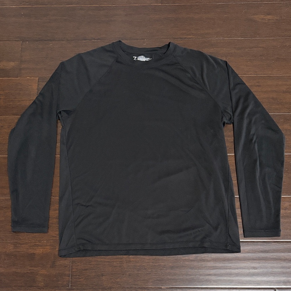 Men's Zella Black Long Sleeve Shirt